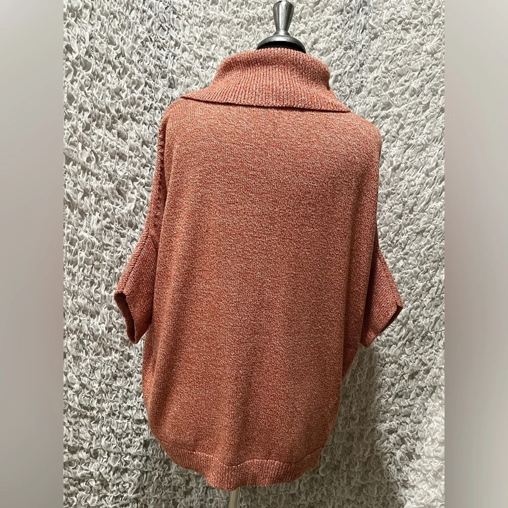CABI FOLD-OVER COWLNECK, PINK FLEX, DOLMAN SLEEVE, WOMEN SIZE M
